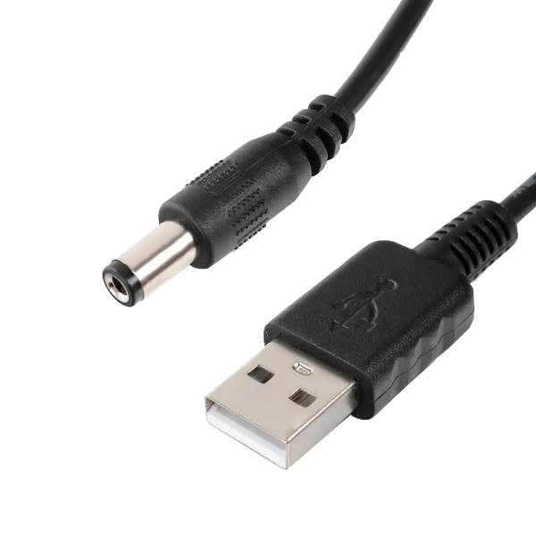 Przewód USB typu A - DC5.5 x2.1mm