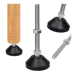 Adjustable foot - M10x100 - adjustment screw - furniture leg