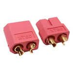 XT60 plugs - red (red) - complete XT60 connector