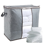 Storage bag - 50x48x28cm - gray - organizer with window