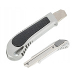 Universal knife, metal - with retractable blade 18mm - paper wallpaper knife.