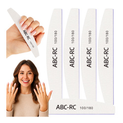 Pilnik łódka - 100/180 - do paznokci - średnioziarnisty