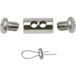 Mocowanie linki stalowej - typ F 7x14mm - zacisk linki stalowej