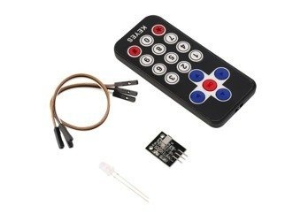 Pilot IR - 17 przycisków z odbiornikiem podczerwieni