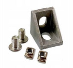 Corner bracket 20x20mm M5 for aluminum profiles 2020 - TSLOT, T-NUT, TNUT - 2x bolt and nut