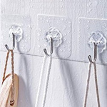 Self-adhesive hanger - hook - transparent - wall bracket