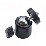 Mini 360 ball head - swivel - for 1/4 inch screw with 3/8 inch hole.