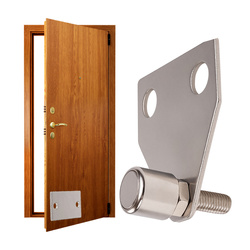 Magnetic Door Bumper Straight with Plate Stop Metal Stopper