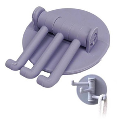 Self-adhesive 3-arm hanger - hook - organizer