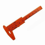 Mini plastic caliper 0-80 mm - red - measuring tool