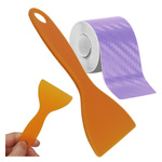 Carbon foil sticker squeegee 110x55mm - Glue remover scraper