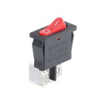 KCD1-110 bistable rocker switch - red - 21x9mm - ON/OFF 230V 2PIN