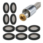 Rubber Gasket With Flat Filter 19mm 1/2 Inch For Washing Machine Shower Hose 10 pcs