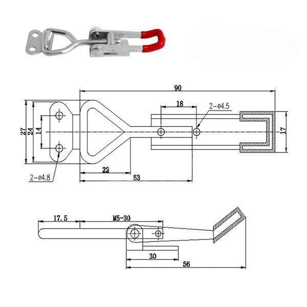 Zacisk metalowy GH-4001 - zdjęcie 3