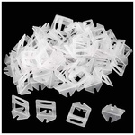 Tile leveling system - 1mm clip - white - 100pcs