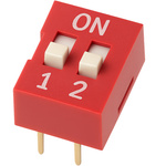 Przełącznik DIP switch 2P - przełącznik suwakowy 2-kanałowy