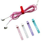 Silicone cable tie - purple - Organizer - attachment strap