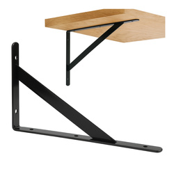 Wspornik Pod Półkę 200x120mm - Czarny - Metalowa Podpórka - Kątownik