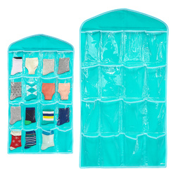 Closet hanging organizer for underwear socks - Hanger - 16 pockets