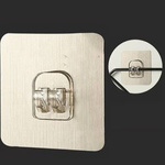 Self-adhesive hanger type A - 7.2x7.2cm single - wall bracket