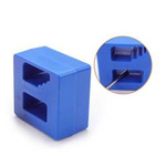 Magnetizer / demagnetizer - blue - for screwdrivers, screwdrivers and bits