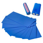 Folia termokurczliwa na 2 akumulatory 18650 - 10 sztuk - folia PVC
