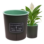 Doniczka Samonawadniająca PATIO - 22cm Biała Plastikowa Donica