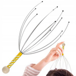 Scalp massager - metal - hand-held - acupressure