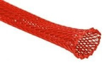 4mm/8mm wire braid - red - Polyester braid/ Braid - 1mb