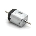 DC 3-6V brush motor - type 130 - 2x8mm double axis - for DIY projects