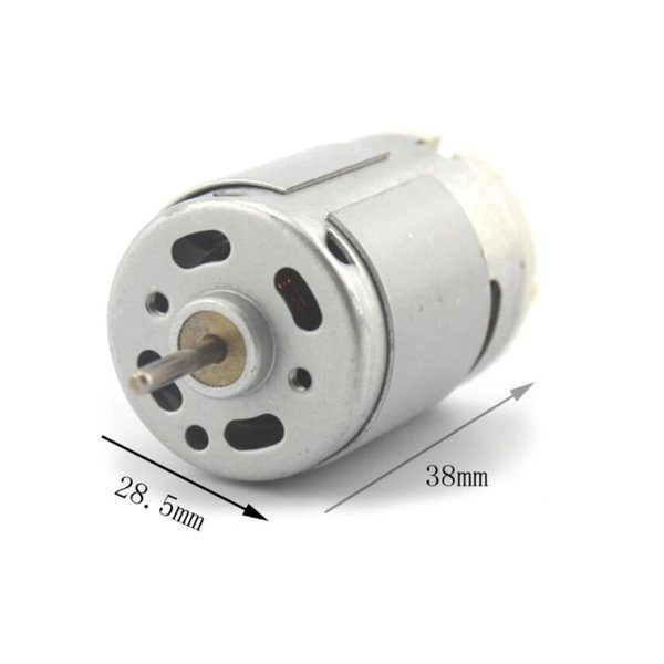 Silnik szczotkowy DC 3-6V - typ 380 - oś 13mm - do projektów DIY