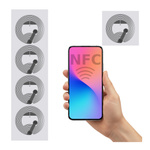 Naklejka NFC NTAG213 - 25mm - 140 bajt - samoprzylepna 13,56MHz