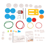 Educational gearbox building kit with motor 130 - 77 pieces - DIY