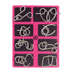 Metal Puzzle Type C 8pcs - Wire Puzzles - Logic Puzzle