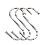 S-type hook - 75mm - silver - metal hanger - Hook