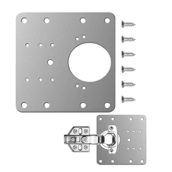 Hinge Support Plate - 90x90mm - 0.7mm Sheet - For Hinge Renovation