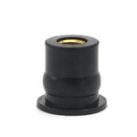 M4x0.8 rubber nut for glass - vibration damping nuts