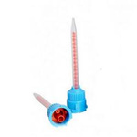 Nozzle for two-component glue - 1:1 - round - mixer