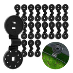 Shade Mesh Clip Black Fastener 100 pcs Reusable