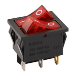 KCD3 rocker switch ON/OFF switch illuminated 220V 6 PIN