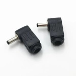 DC power plug - 5.5x2.1 - angled - mounting plug