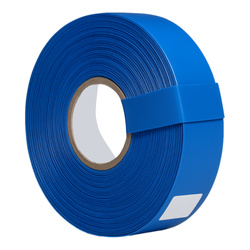 Shrink film - PVC sleeve wide. 33mm - blue - for 1 18650 battery - 1mb