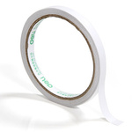 Double-sided tape 10mm x 8m - white - Mounting tape with adhesive