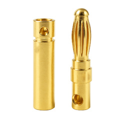 GOLD plugs - 3mm - pair - connectors