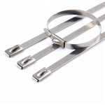 Steel clamp 300x4.6mm - 10 pcs - stainless steel