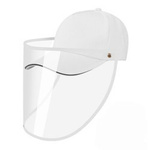 Baseball cap - white with black trim - Baseball cap