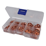 Copper washers set - 200 pieces - copper gasket washers