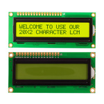 Wyświetlacz LCD 2x16 HD44780 - Yellow - alfanumeryczny LCD QC1602B