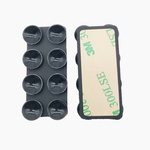 Silicone suction cup for phone - black - non-slip pad with suction cups