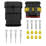 Superseal 4 PIN connector set - 4PIN plug+socket - hermetic connector - sealed